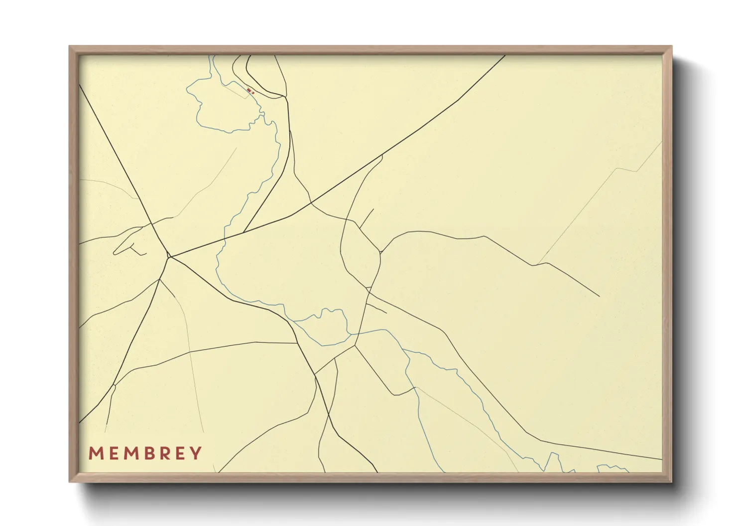 Une affiche de carte sur Membrey