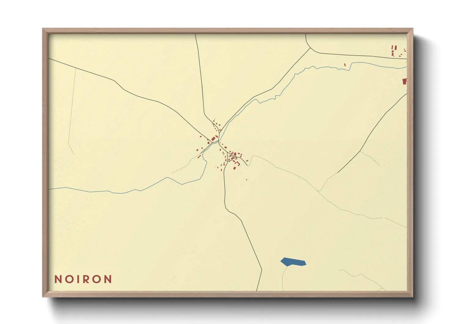 Une affiche de carte sur Noiron
