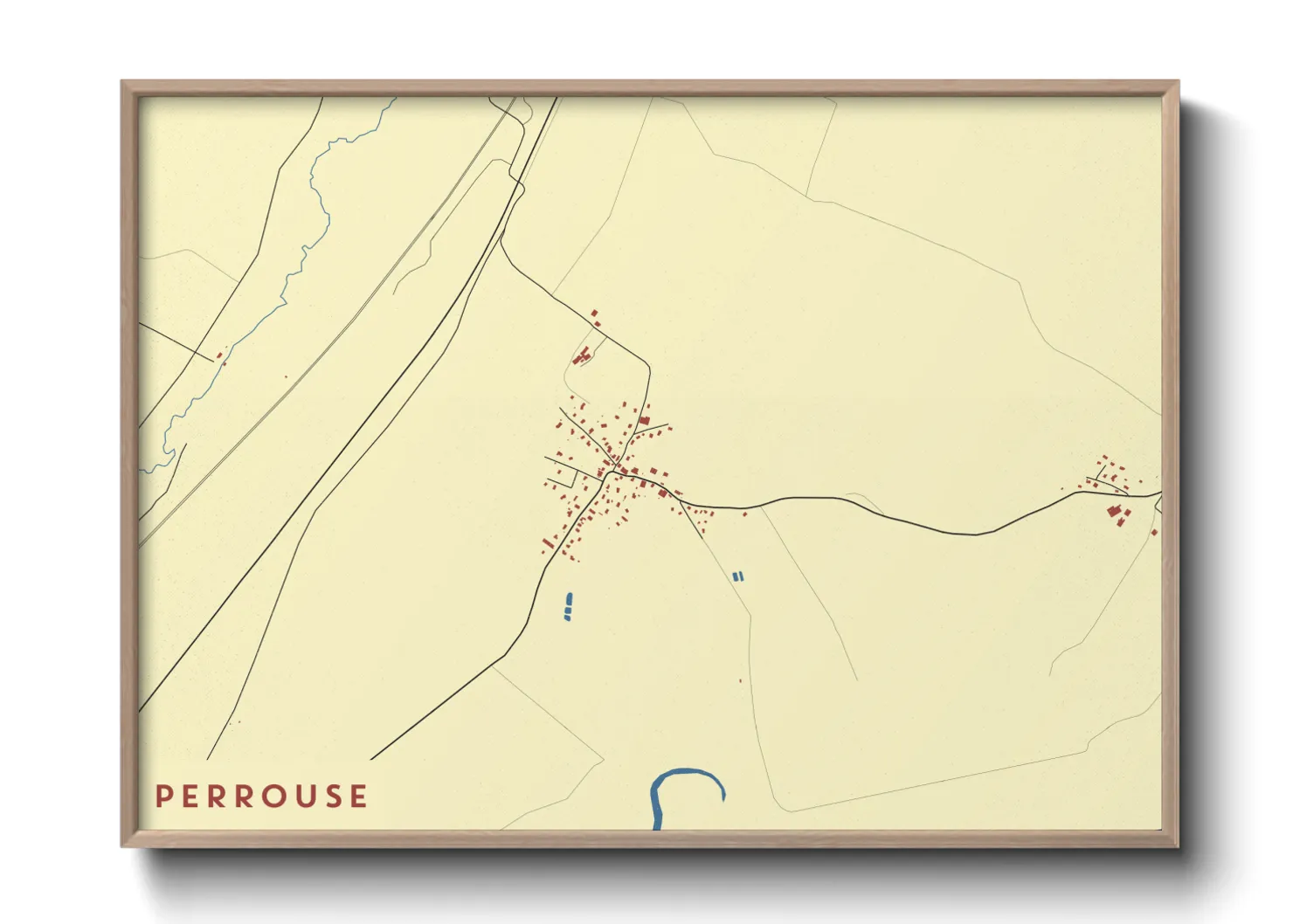 Une affiche de carte sur Perrouse