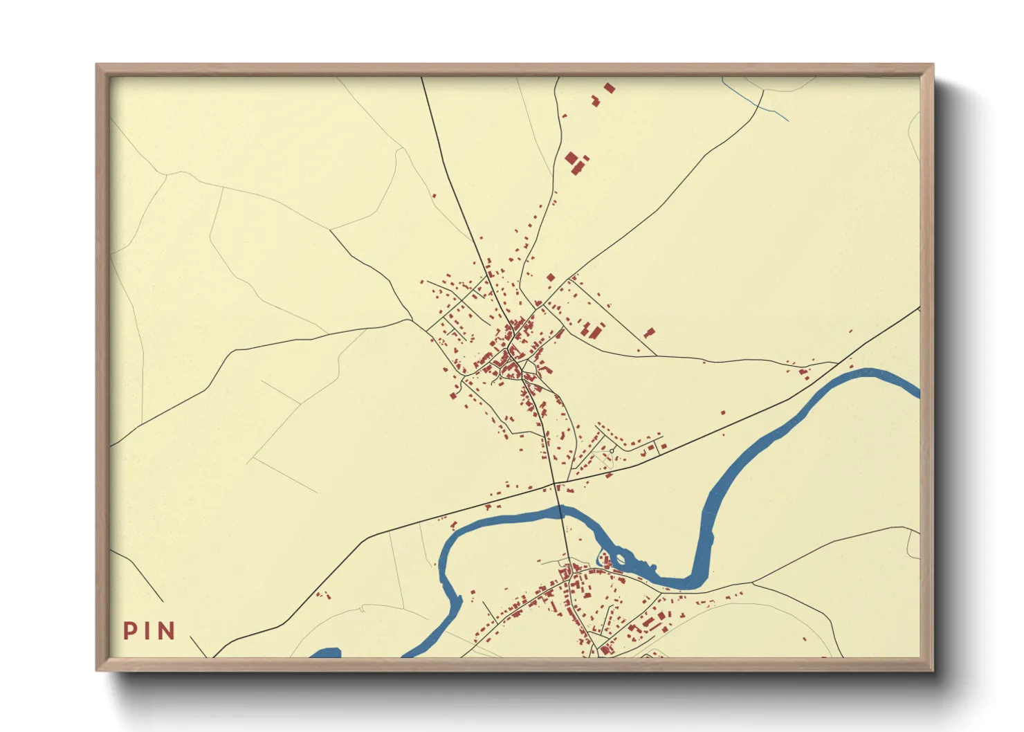 Une affiche de carte sur Pin