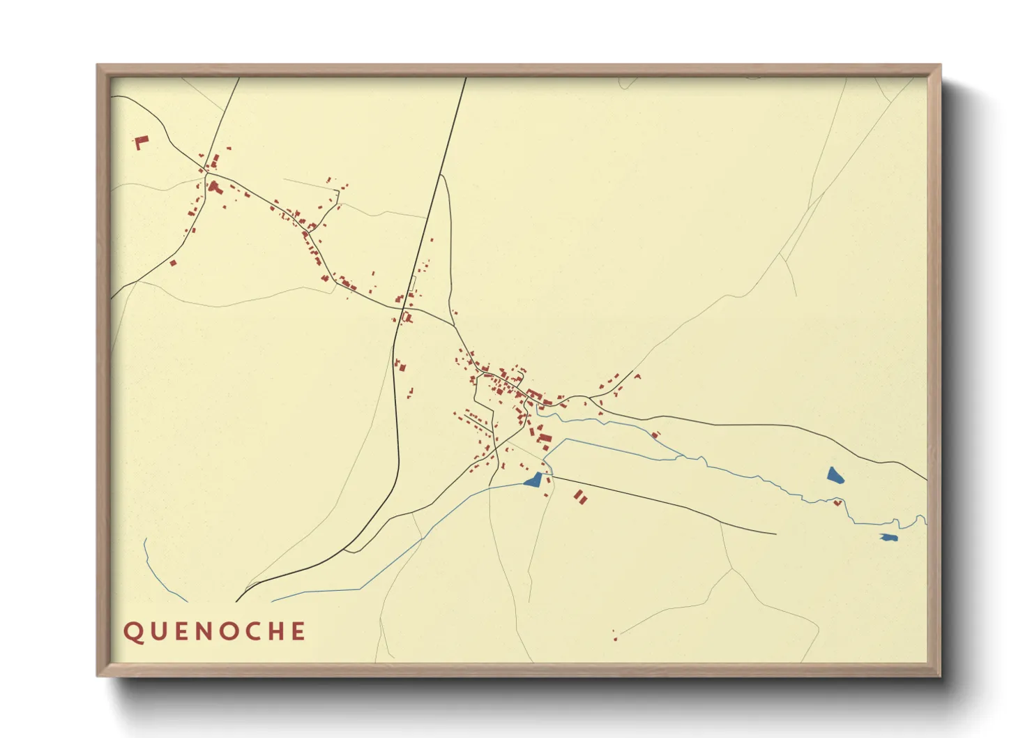 Une affiche de carte sur Quenoche