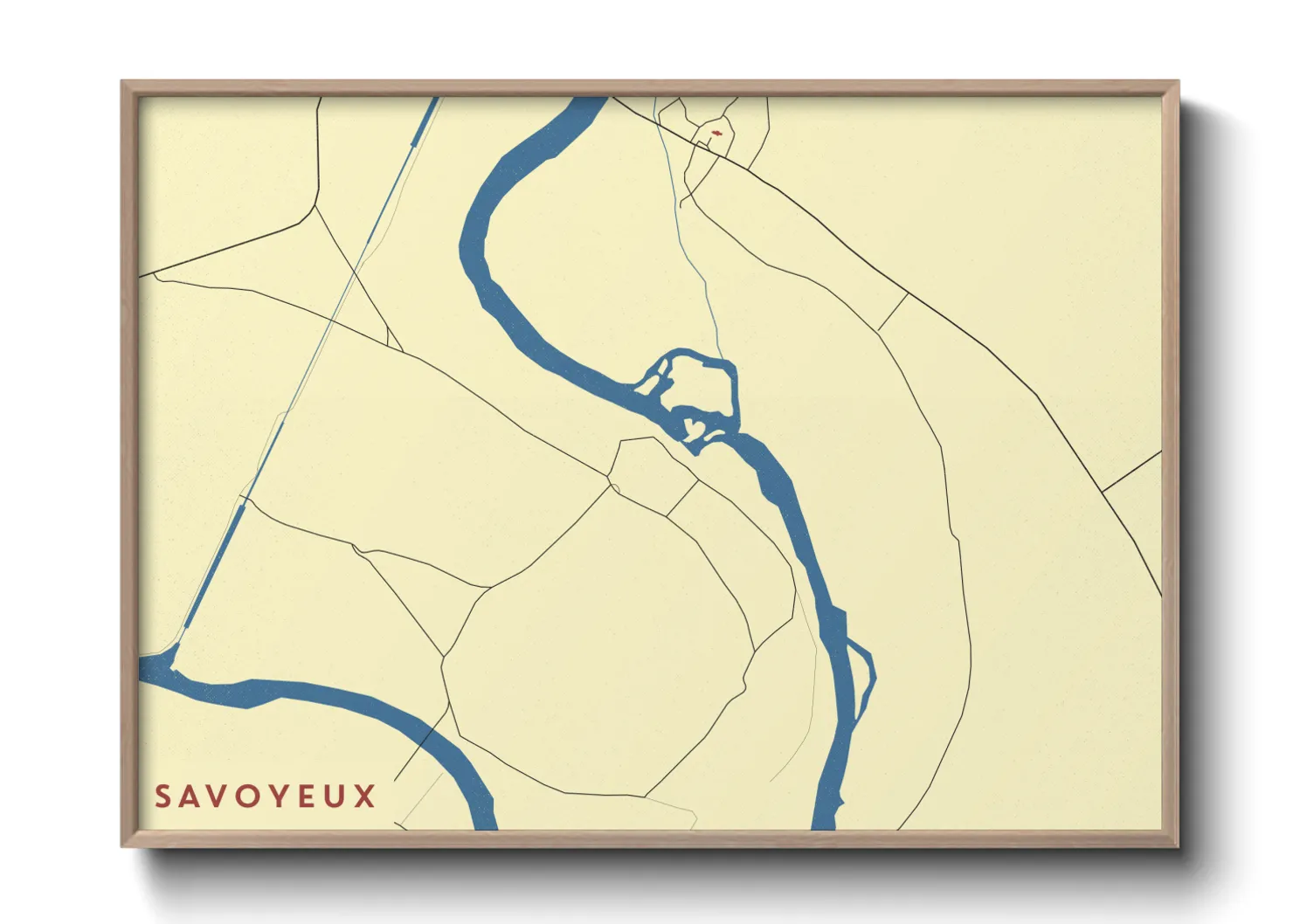 Une affiche de carte sur Savoyeux