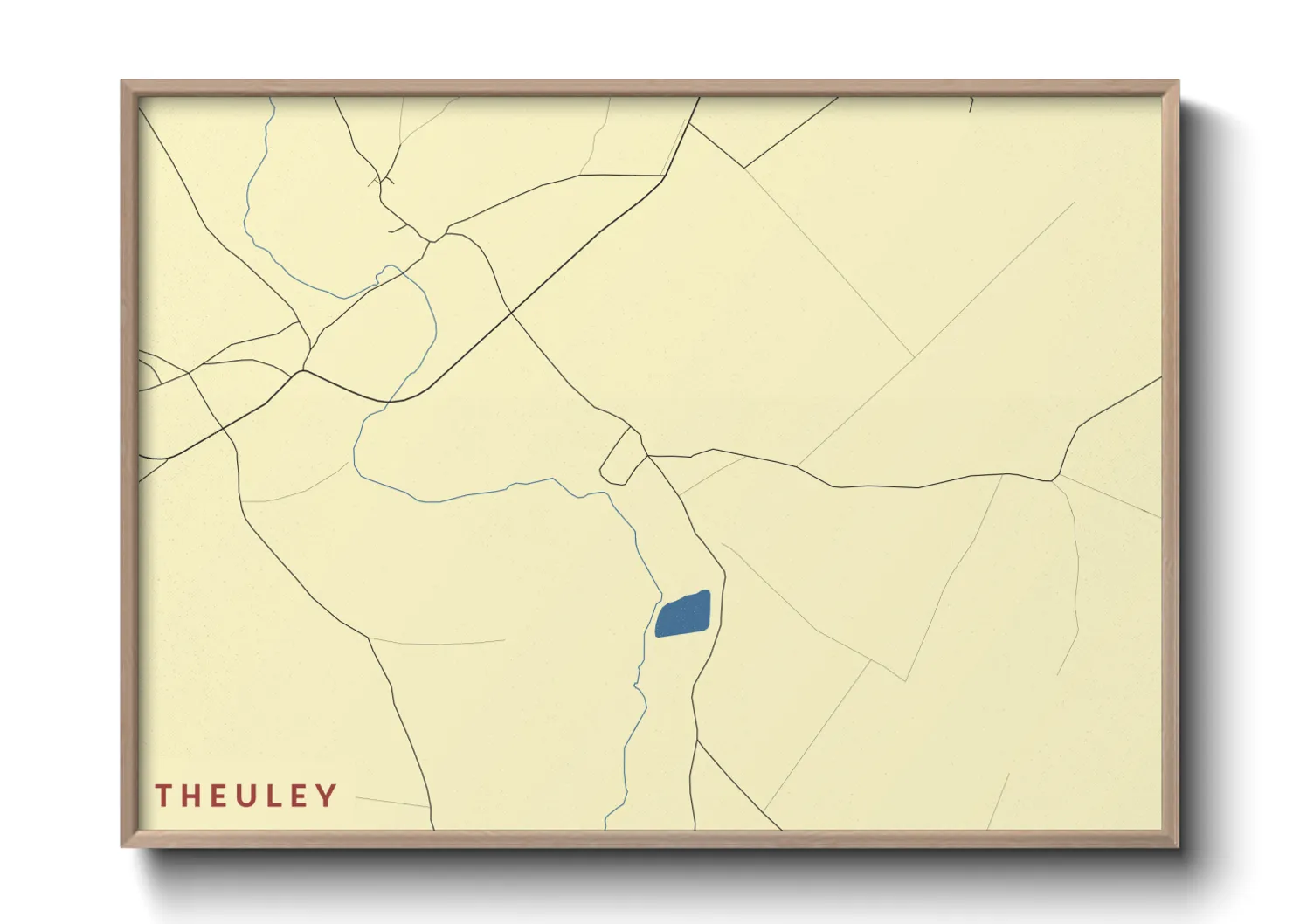 Une affiche de carte sur Theuley