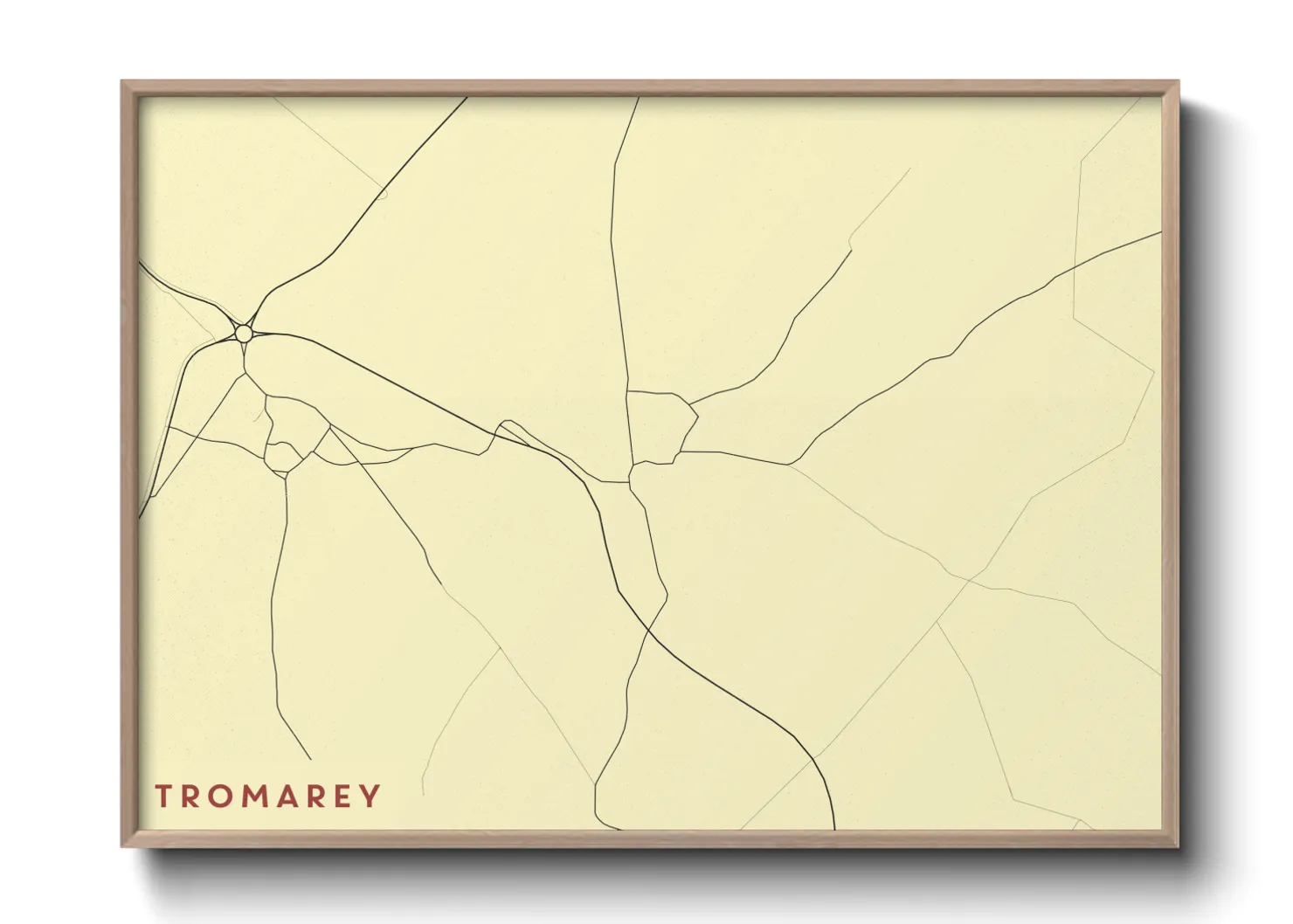 Une affiche de carte sur Tromarey