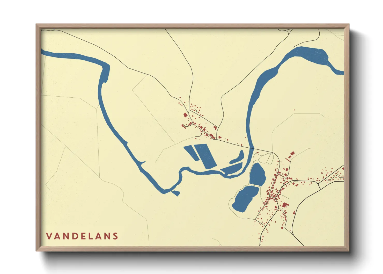 Une affiche de carte sur Vandelans