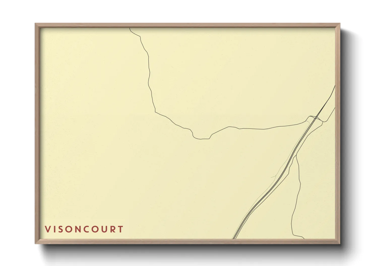 Une affiche de carte sur Visoncourt