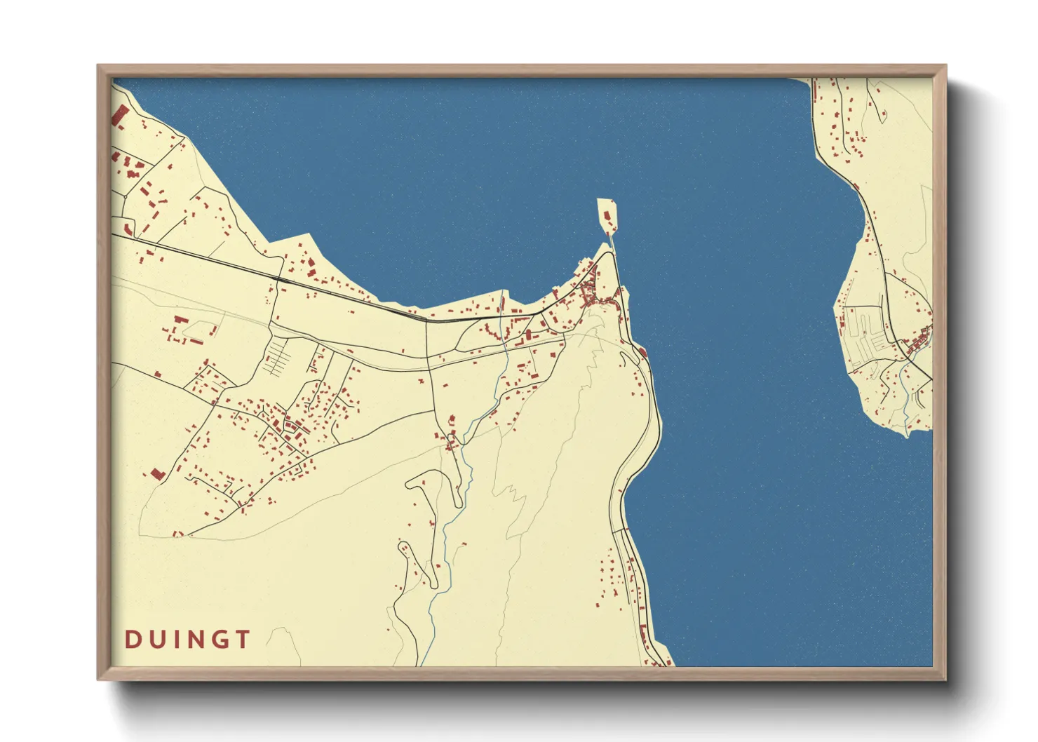 Une affiche de carte sur Duingt