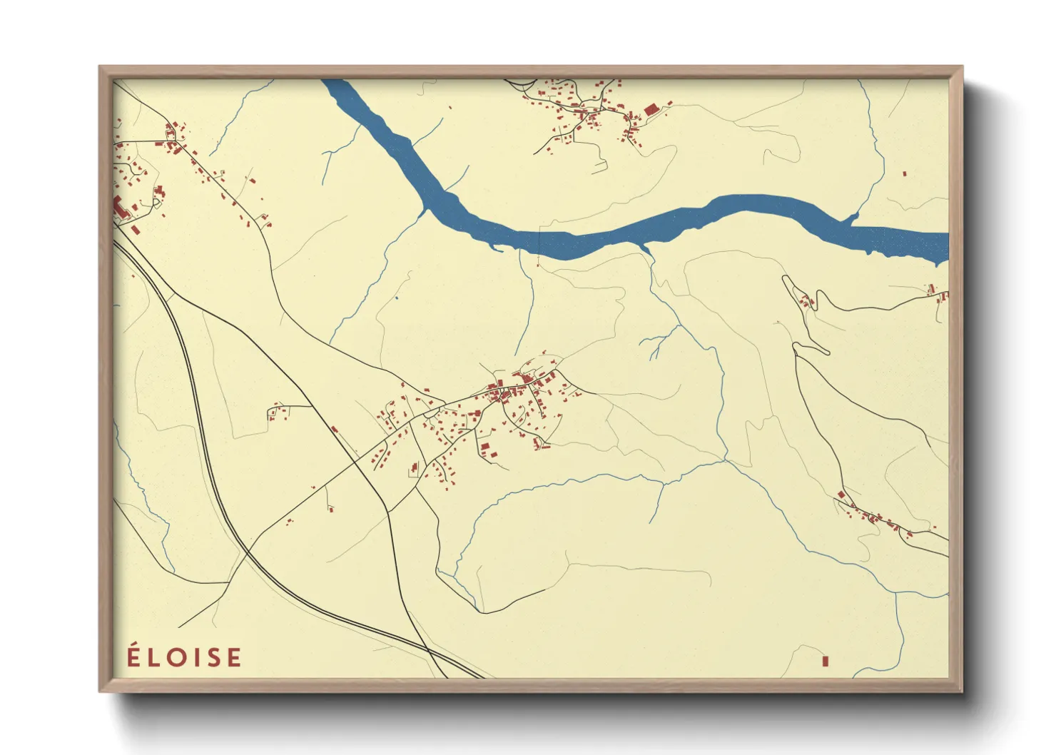 Une affiche de carte sur Éloise