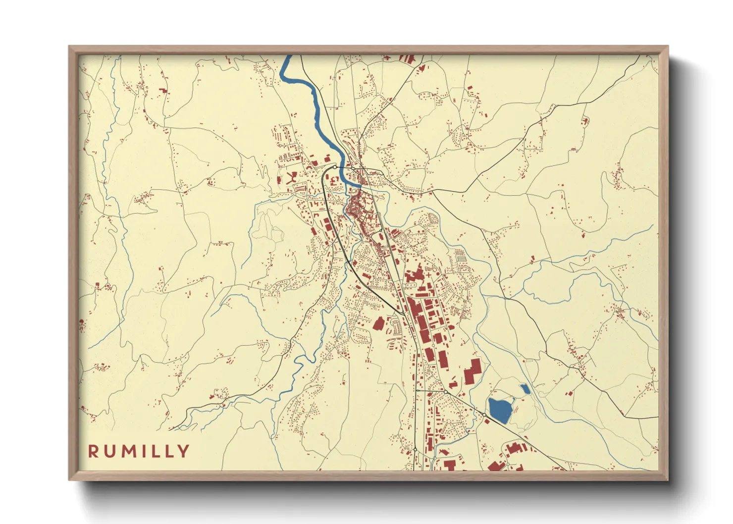 Une affiche de carte sur Rumilly