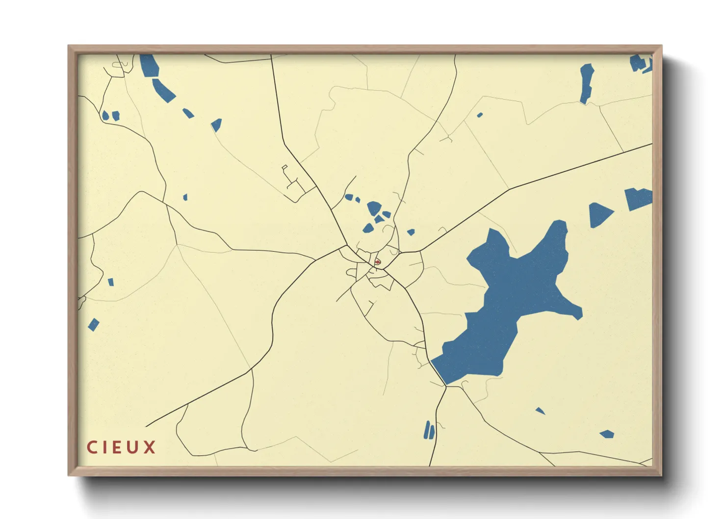 Une affiche de carte sur Cieux