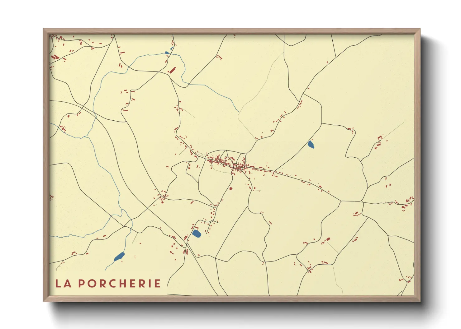 Une affiche de carte sur La Porcherie