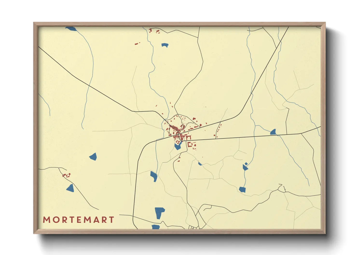 Une affiche de carte sur Mortemart