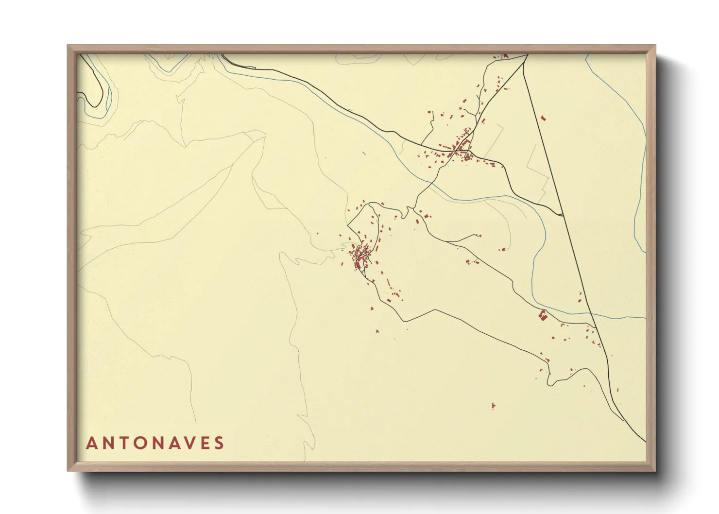 Une affiche de carte sur Antonaves