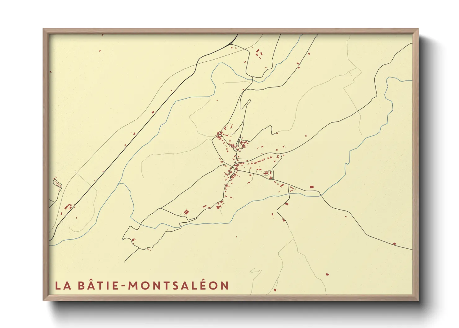 Une affiche de carte sur La Bâtie-Montsaléon