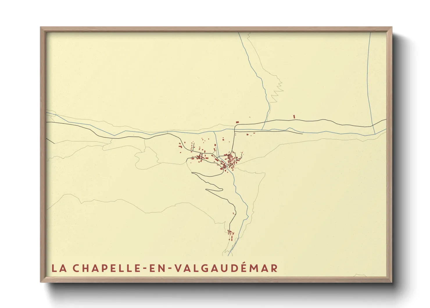 Une affiche de carte sur La Chapelle-en-Valgaudémar
