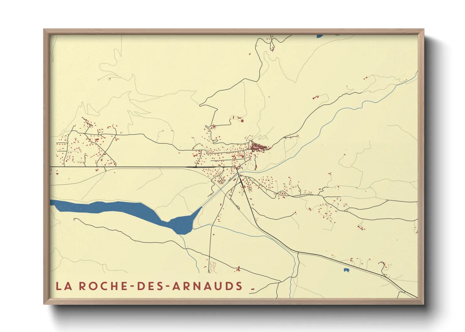 Une affiche de carte sur La Roche-des-Arnauds