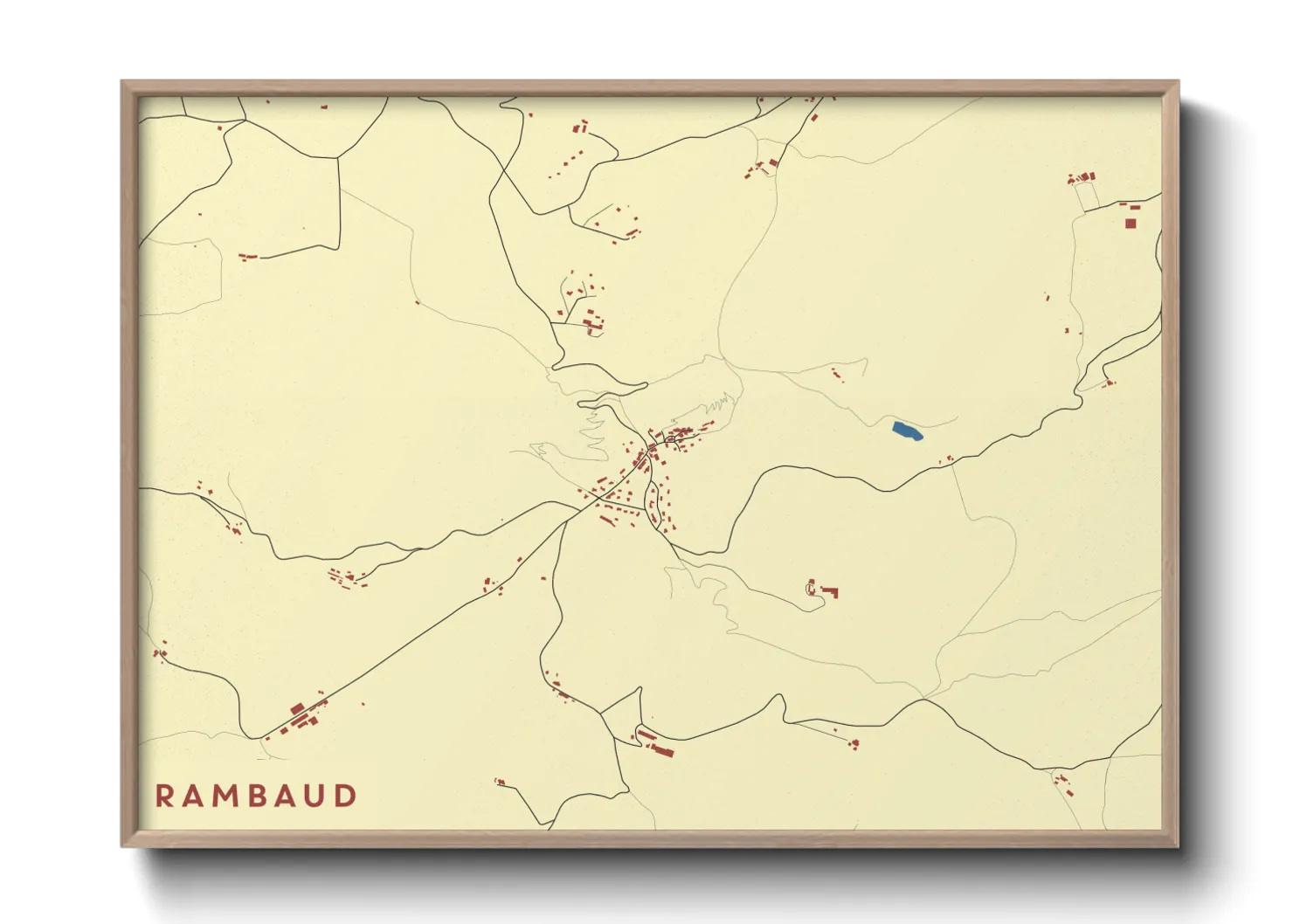 Une affiche de carte sur Rambaud