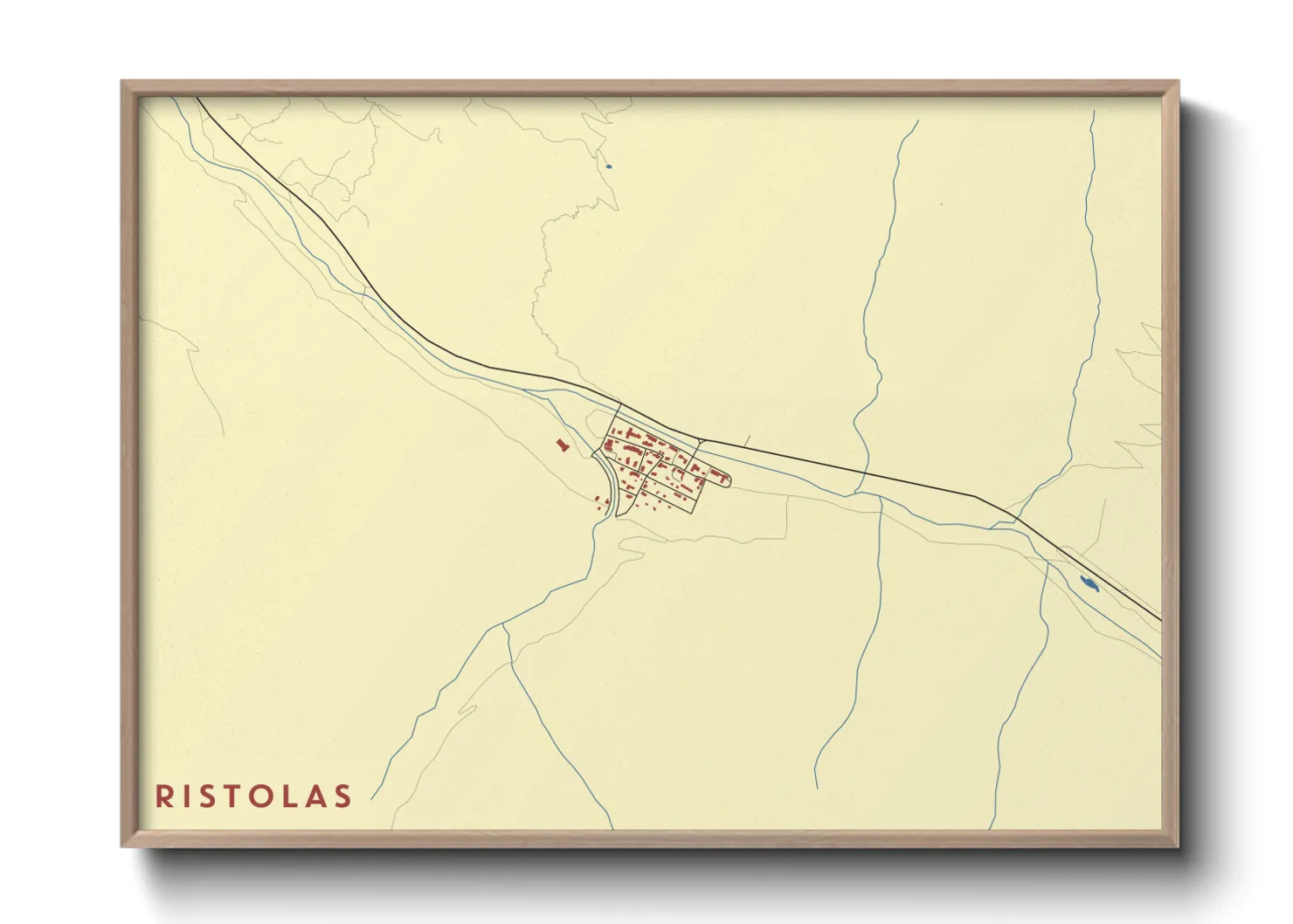 Une affiche de carte sur Ristolas