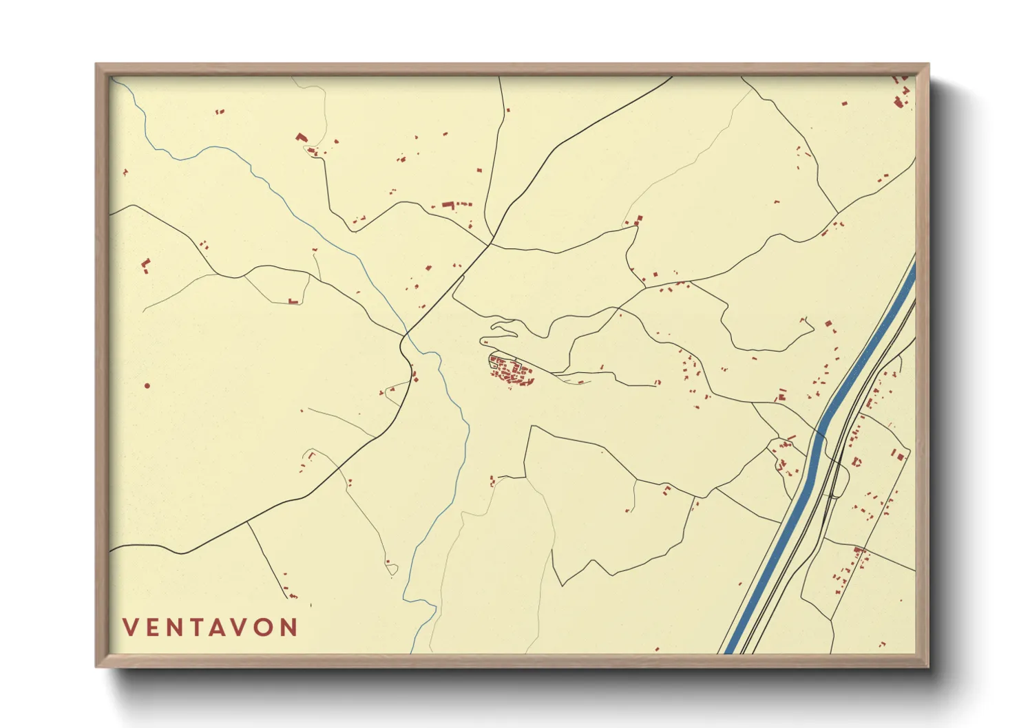 Une affiche de carte sur Ventavon