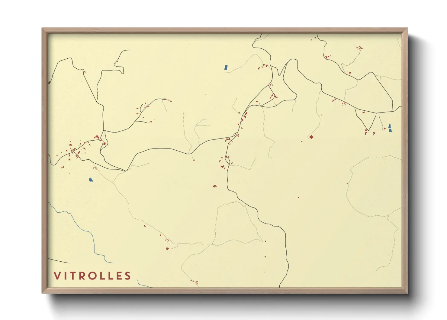 Une affiche de carte sur Vitrolles