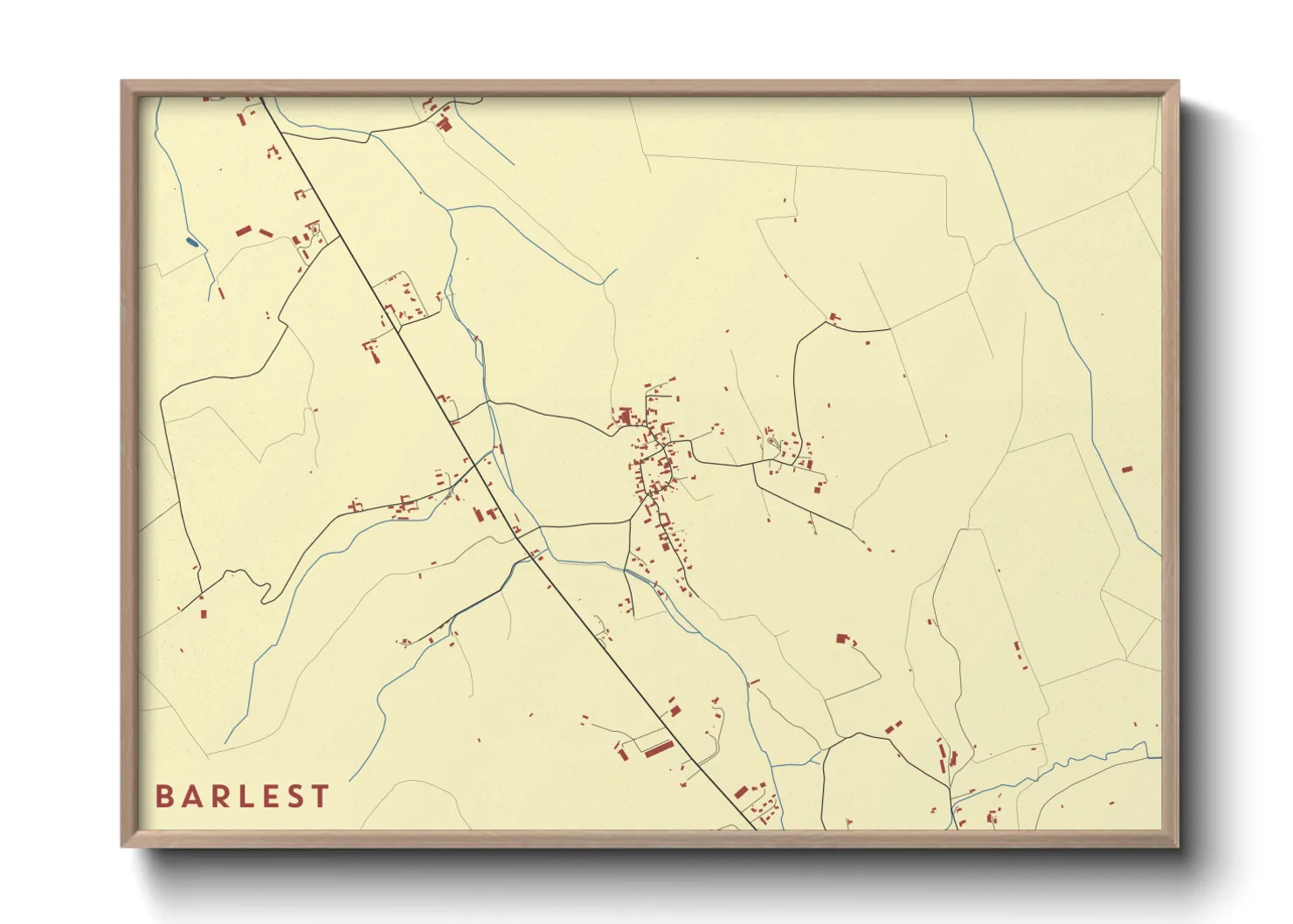 Une affiche de carte sur Barlest