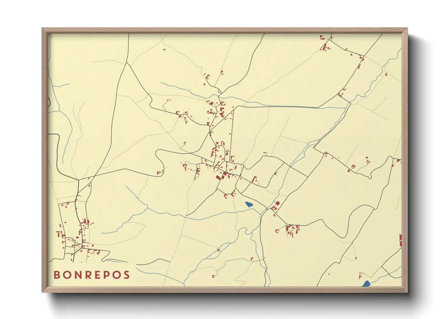 Une affiche de carte sur Bonrepos