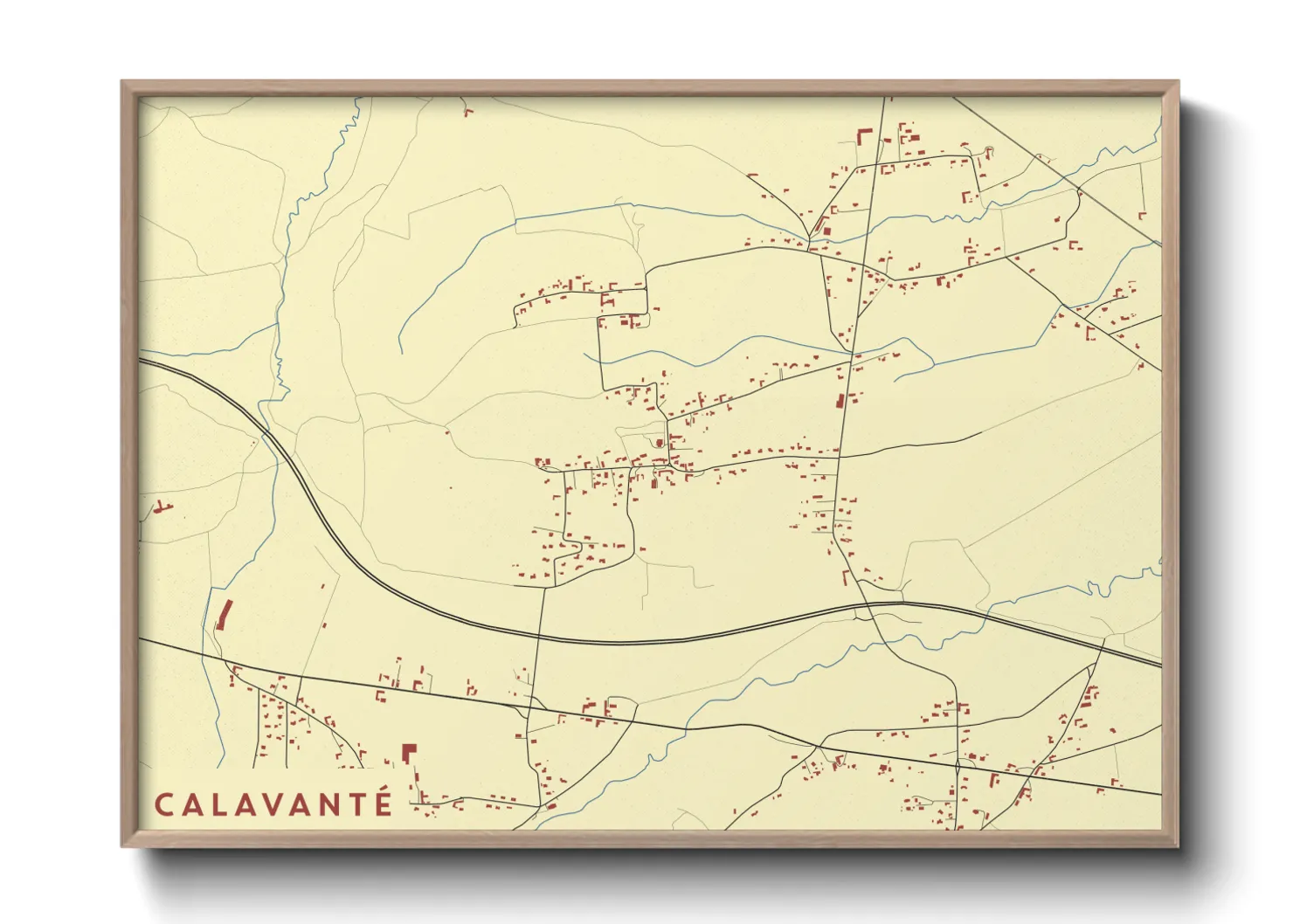 Une affiche de carte sur Calavanté