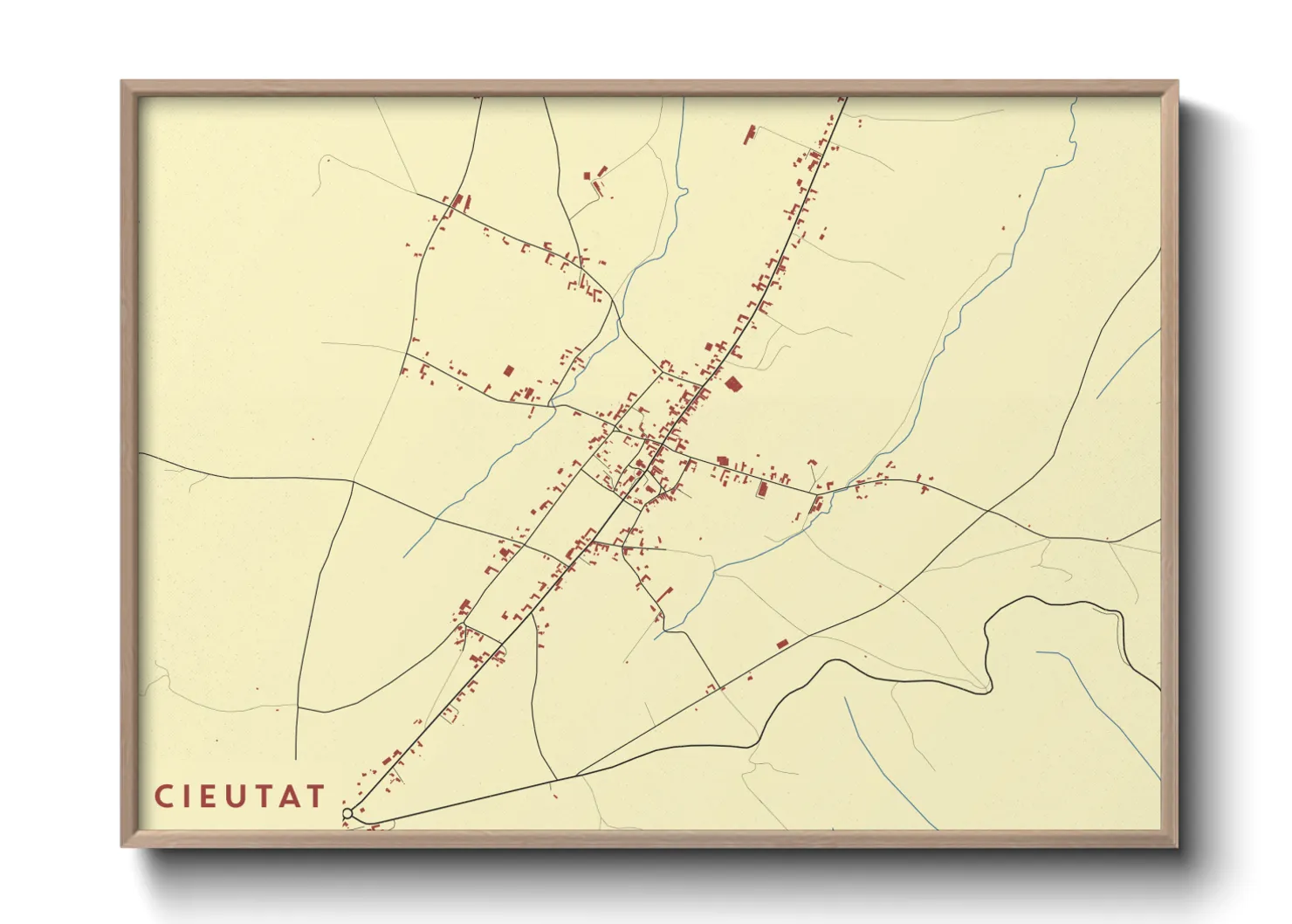 Une affiche de carte sur Cieutat