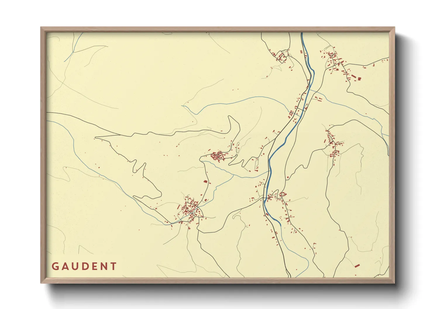 Une affiche de carte sur Gaudent