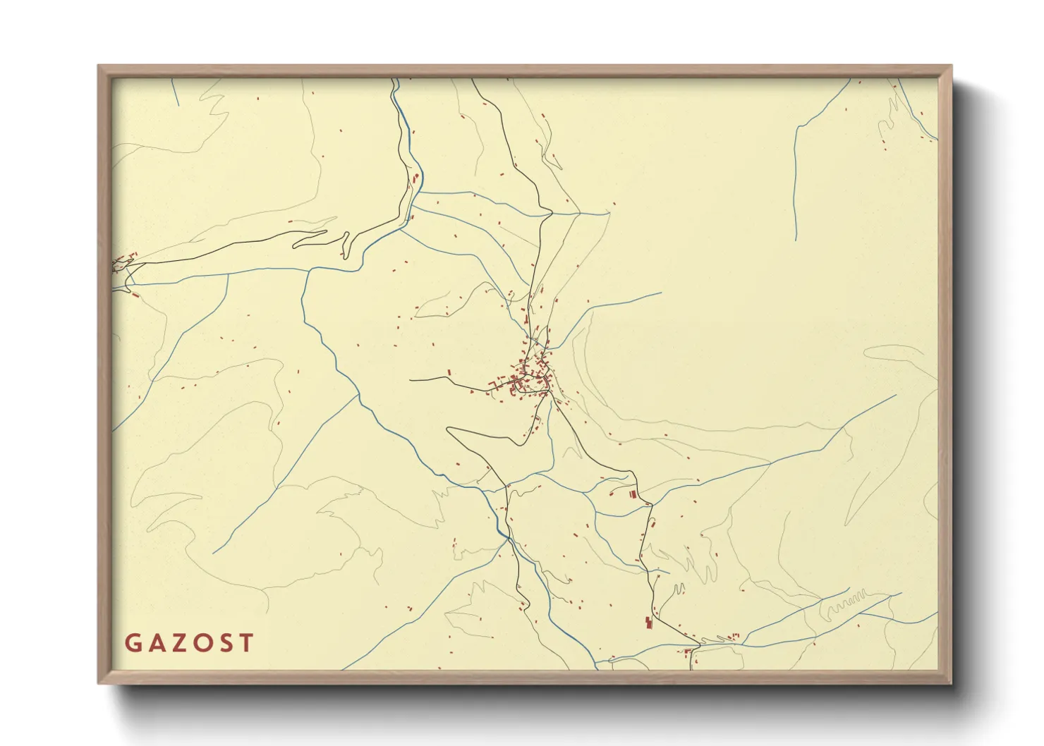 Une affiche de carte sur Gazost