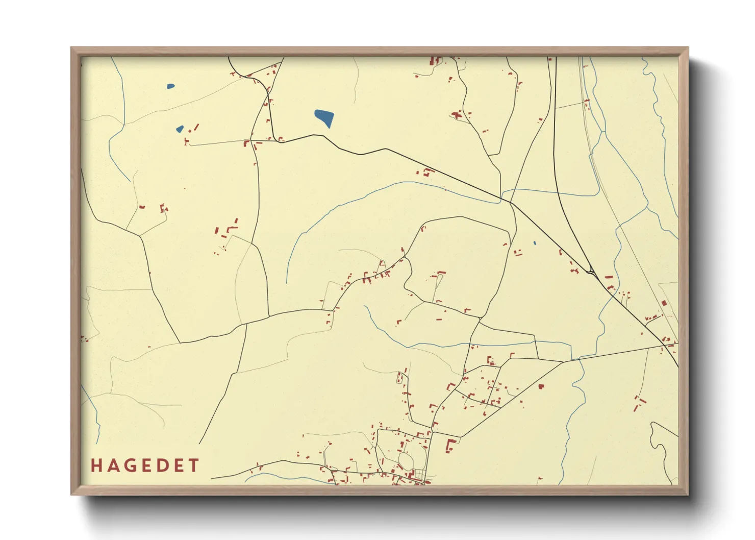 Une affiche de carte sur Hagedet