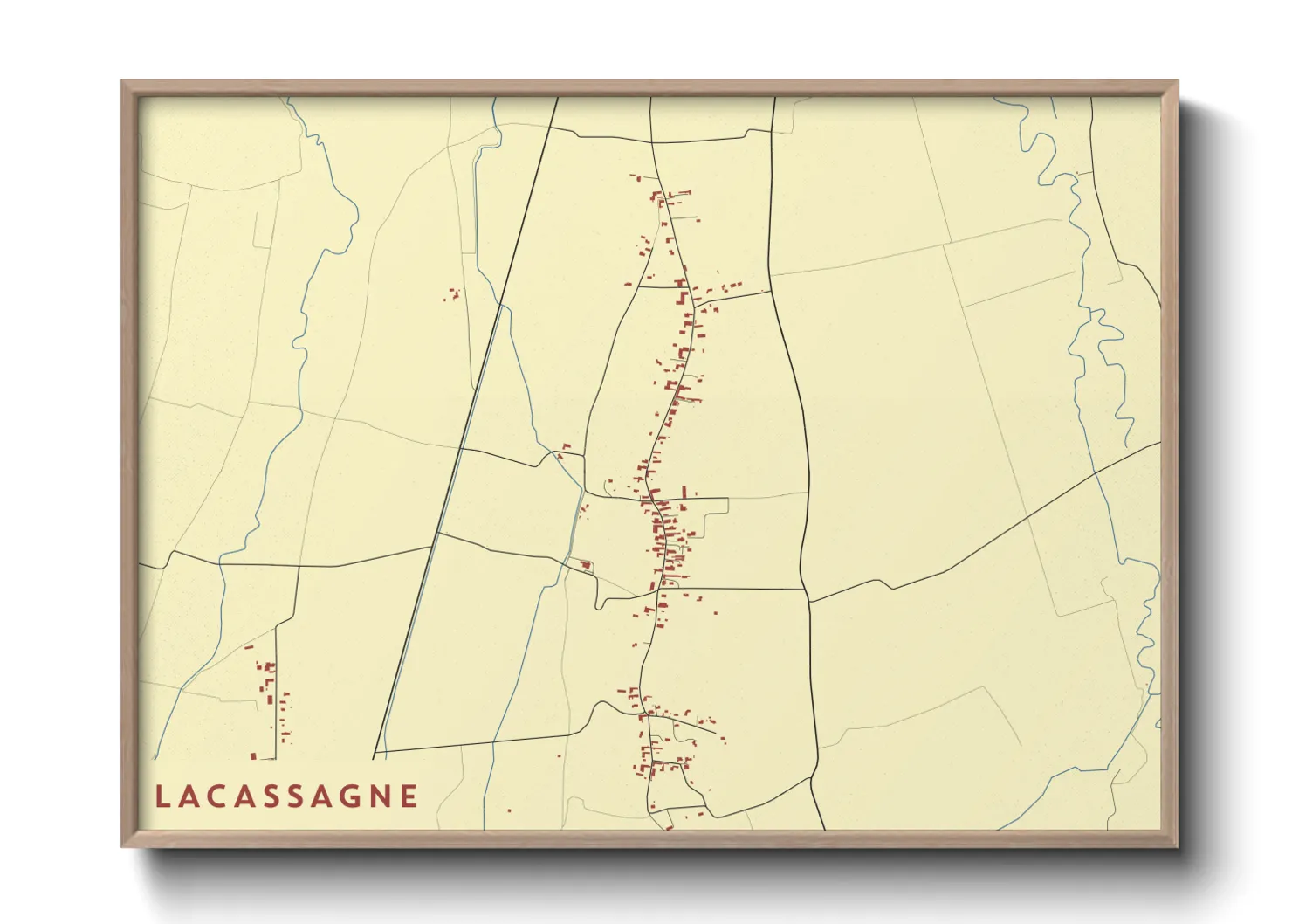 Une affiche de carte sur Lacassagne