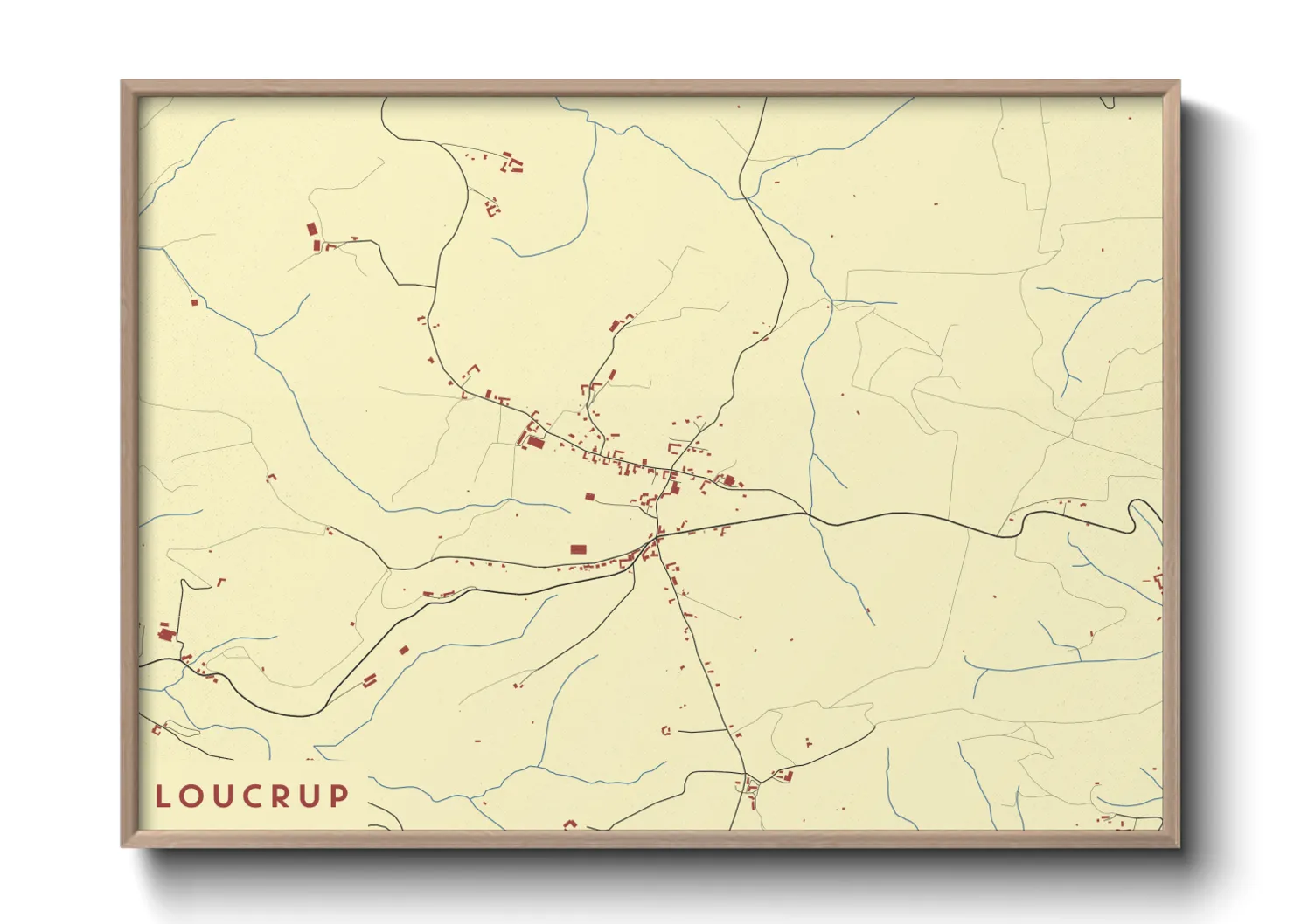 Une affiche de carte sur Loucrup