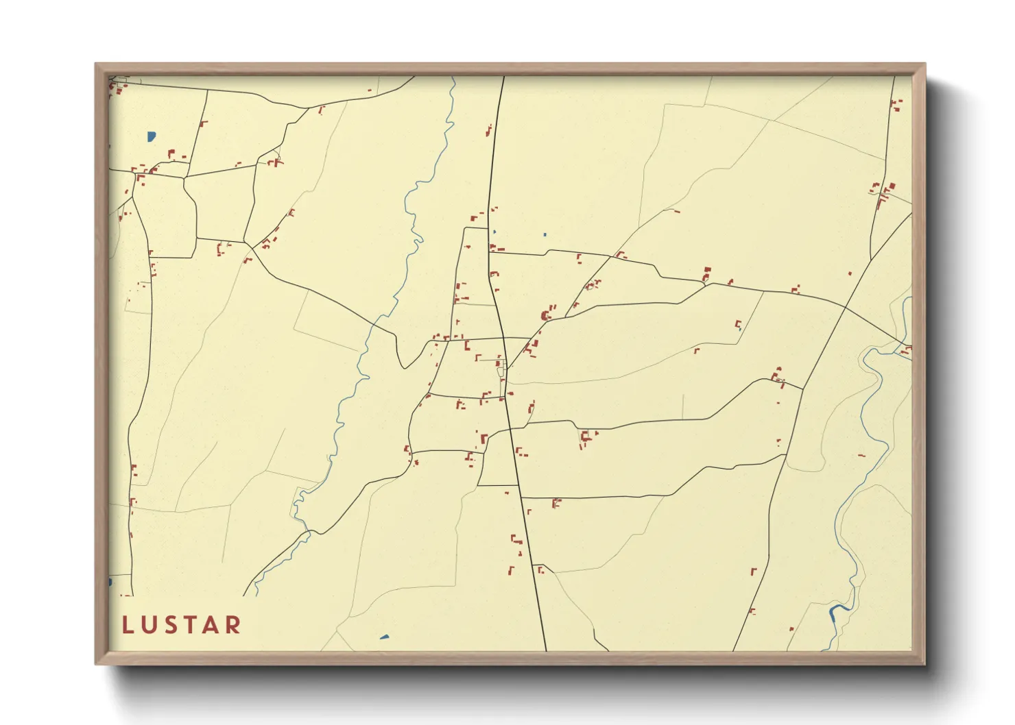 Une affiche de carte sur Lustar
