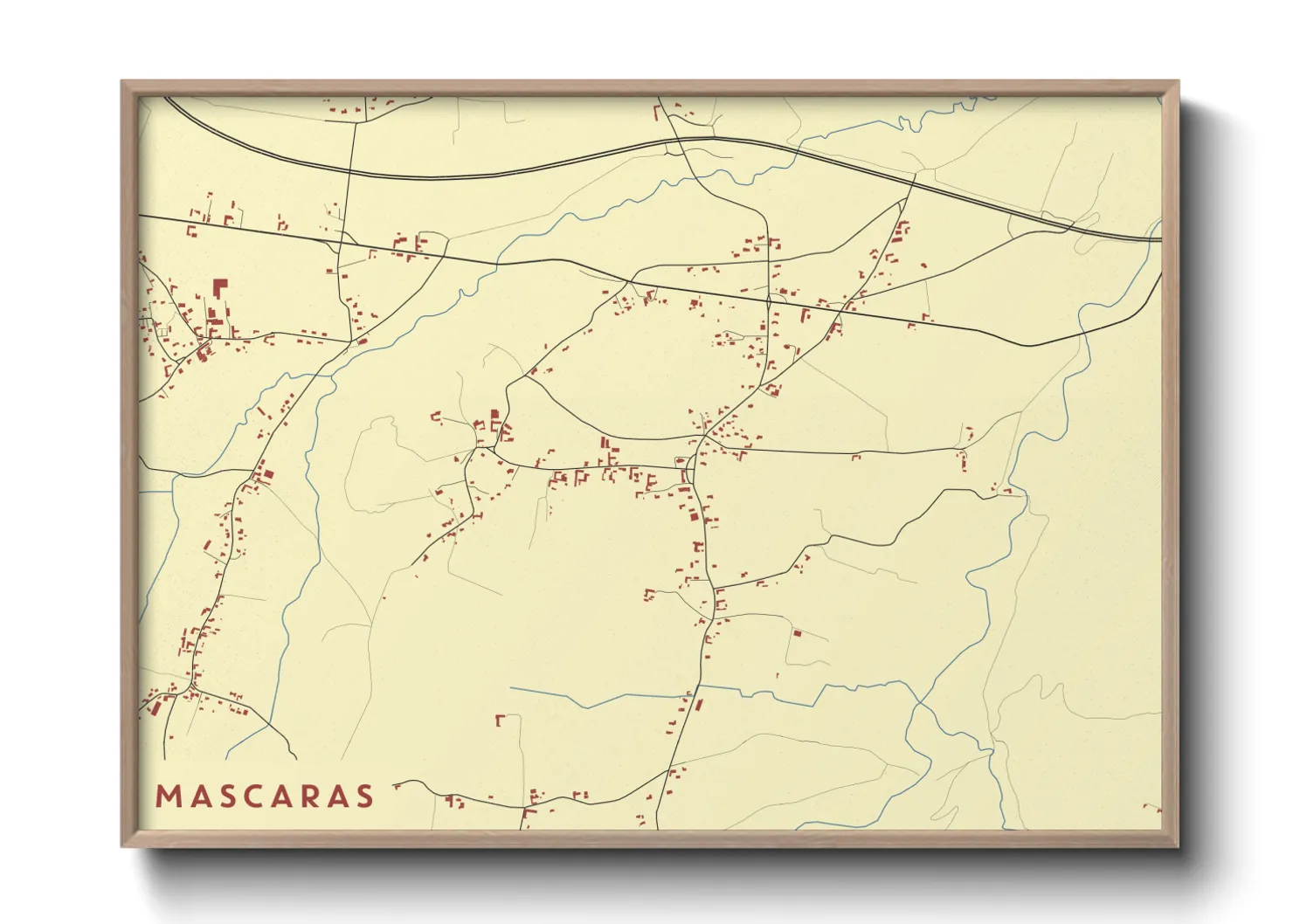 Une affiche de carte sur Mascaras