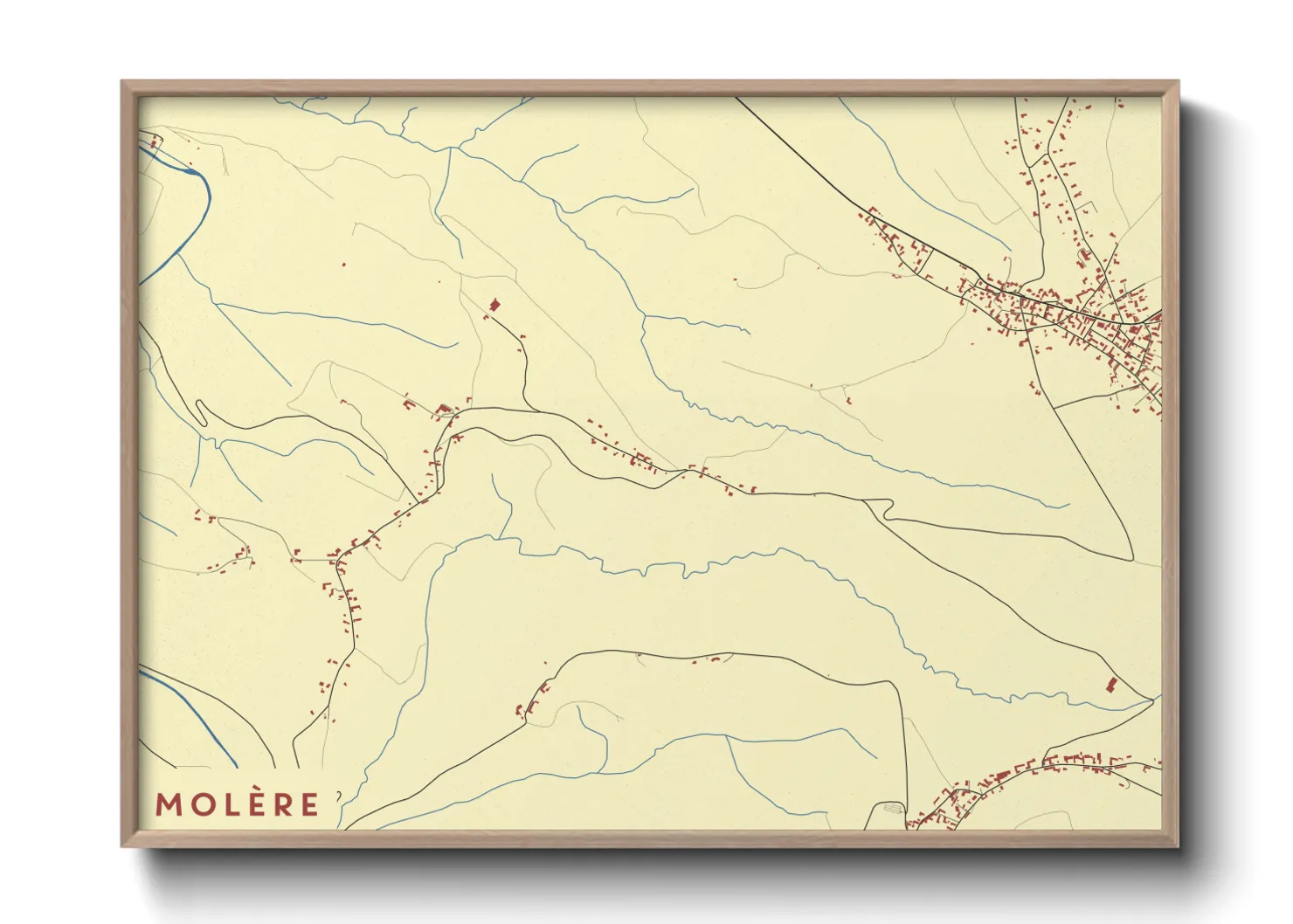 Une affiche de carte sur Molère