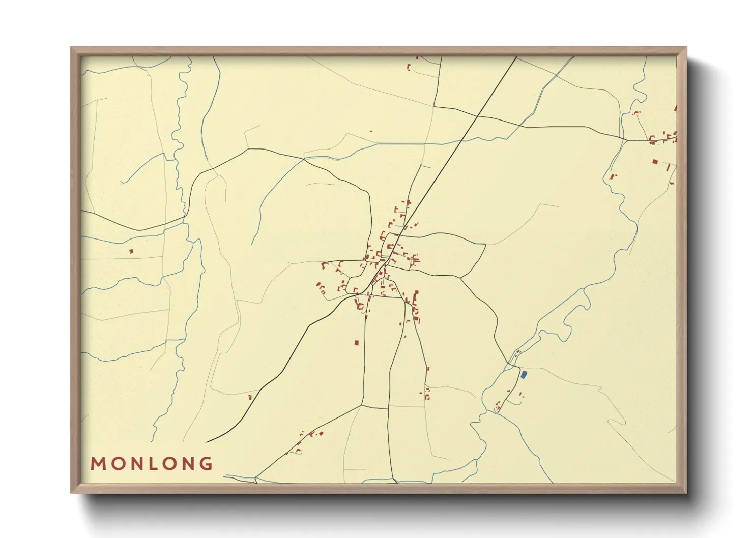 Une affiche de carte sur Monlong