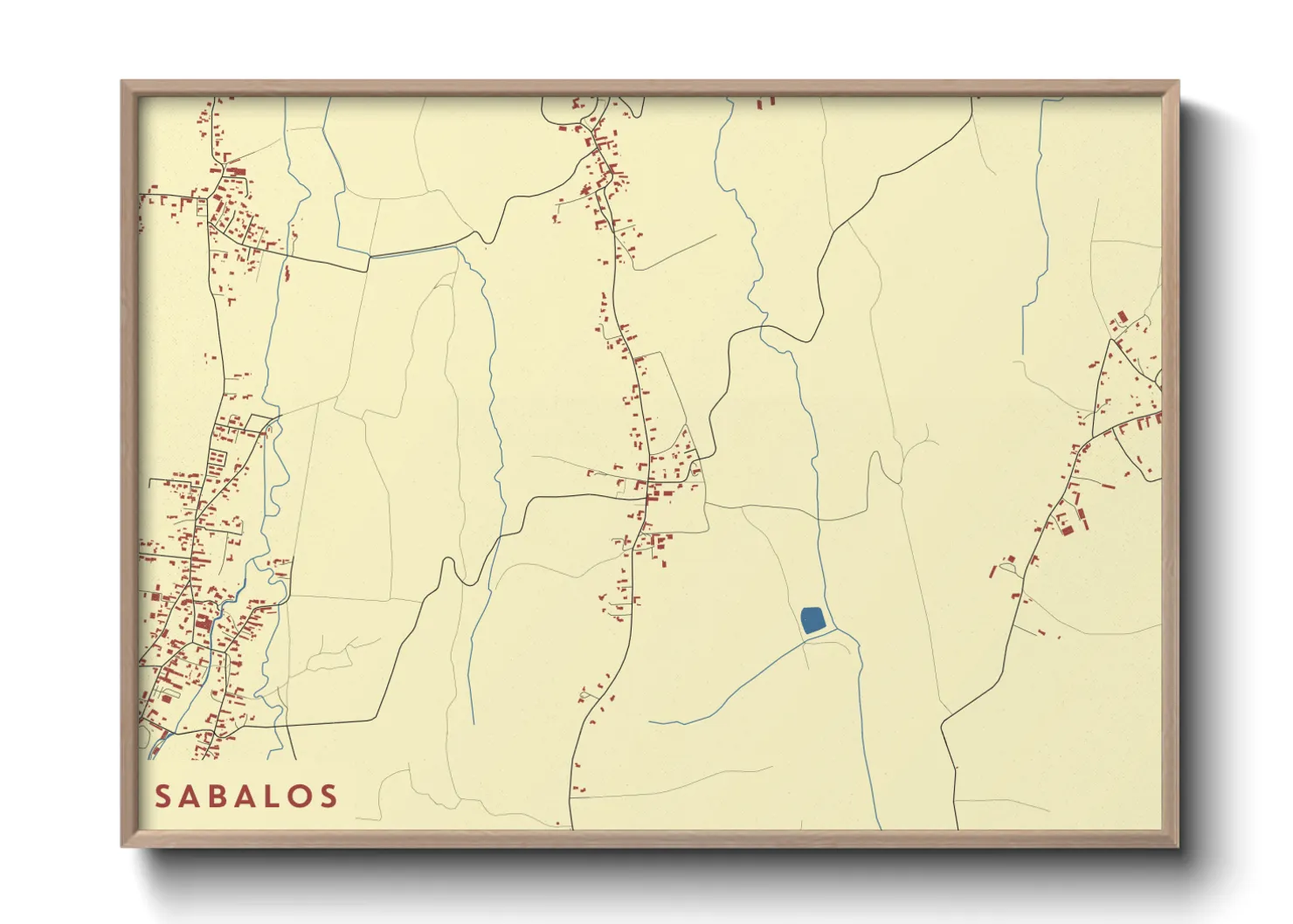 Une affiche de carte sur Sabalos