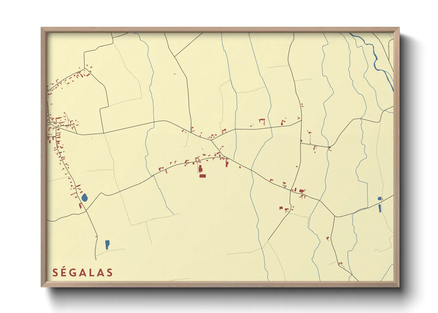 Une affiche de carte sur Ségalas