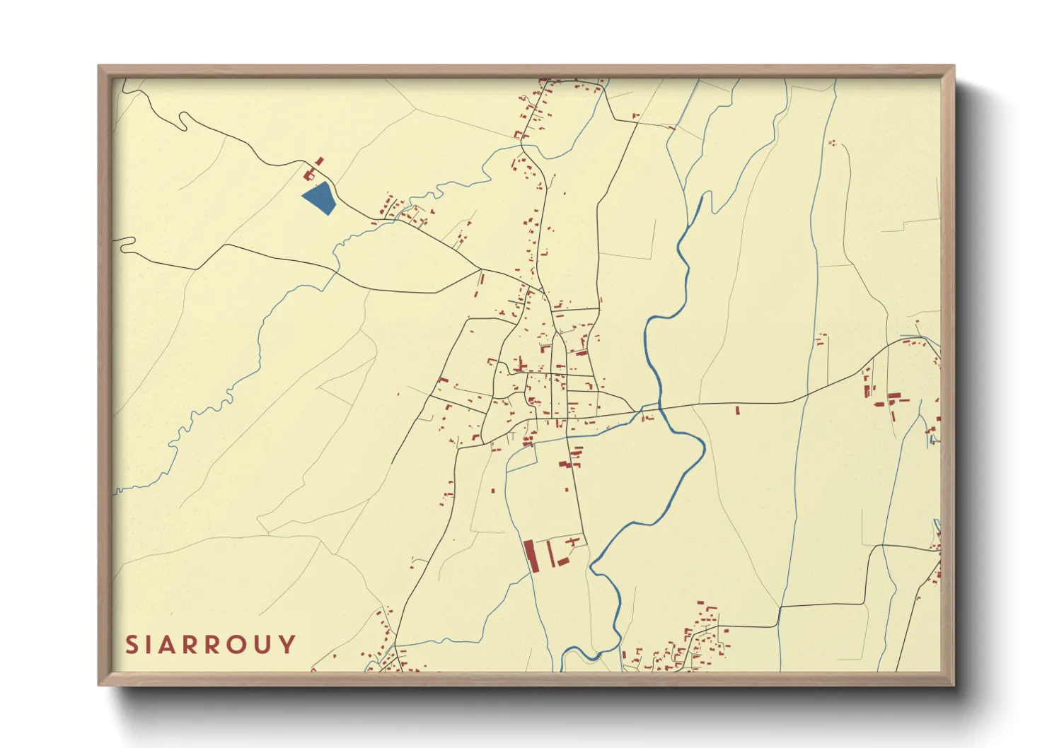 Une affiche de carte sur Siarrouy