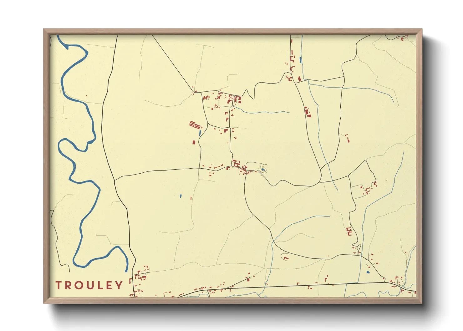 Une affiche de carte sur Trouley