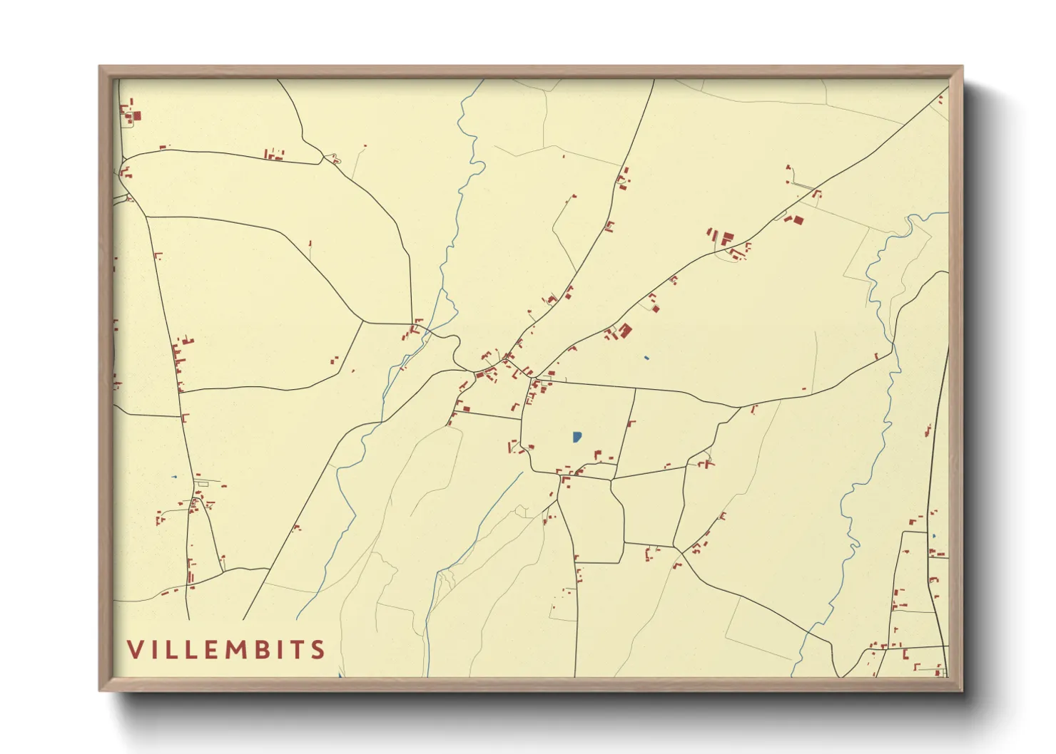 Une affiche de carte sur Villembits