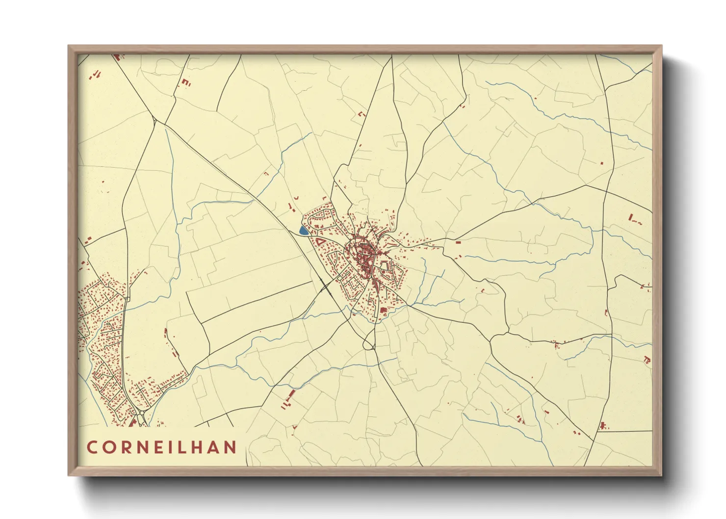 Une affiche de carte sur Corneilhan
