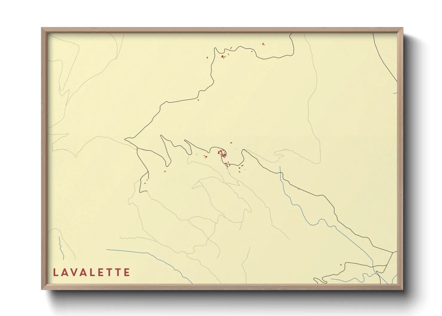 Une affiche de carte sur Lavalette