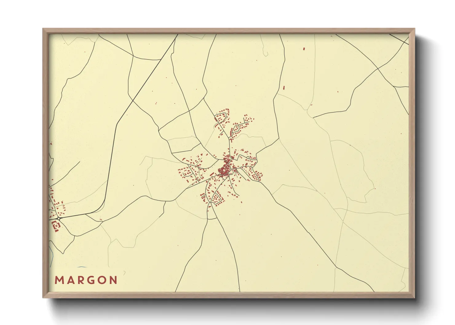 Une affiche de carte sur Margon