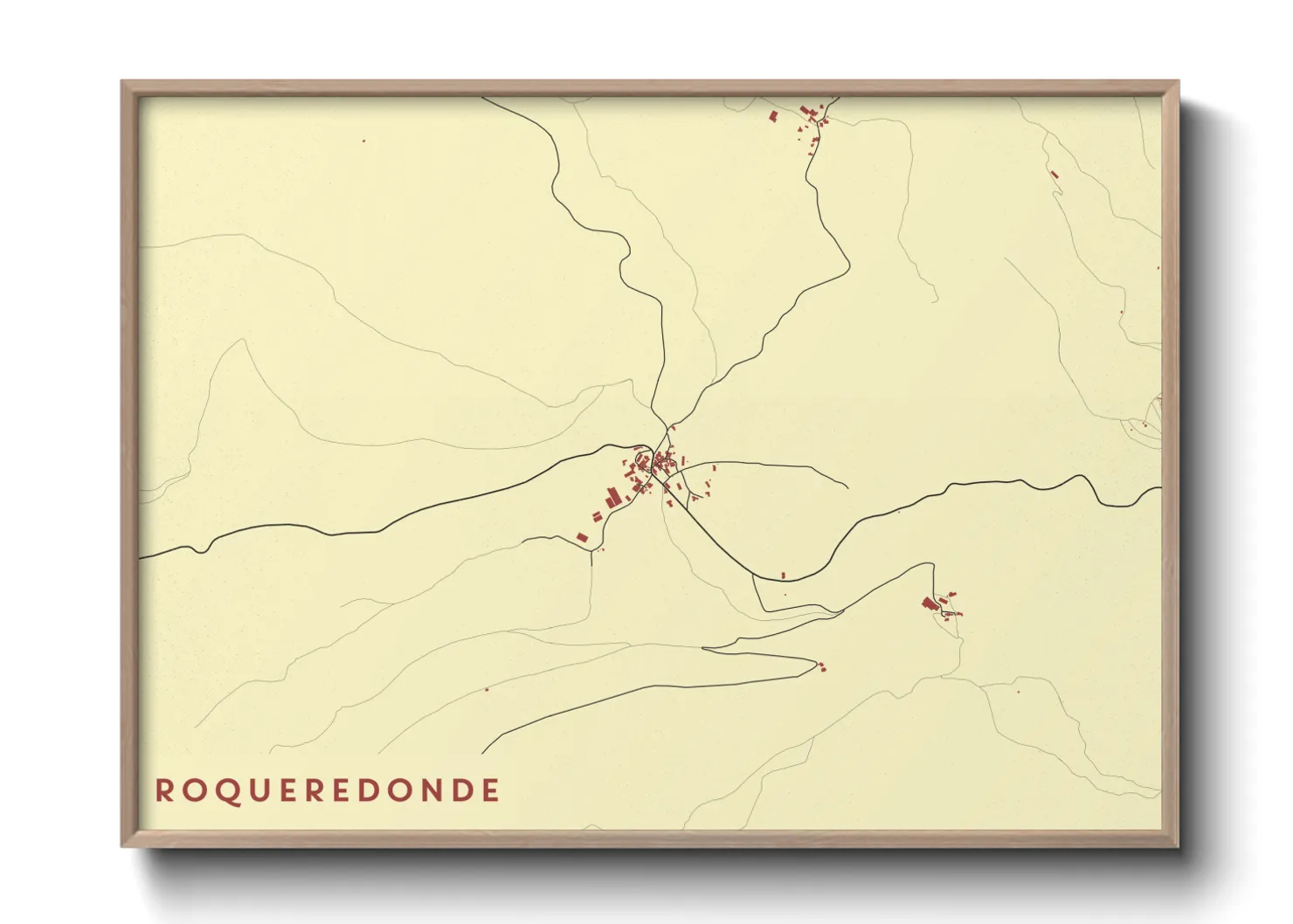 Une affiche de carte sur Roqueredonde