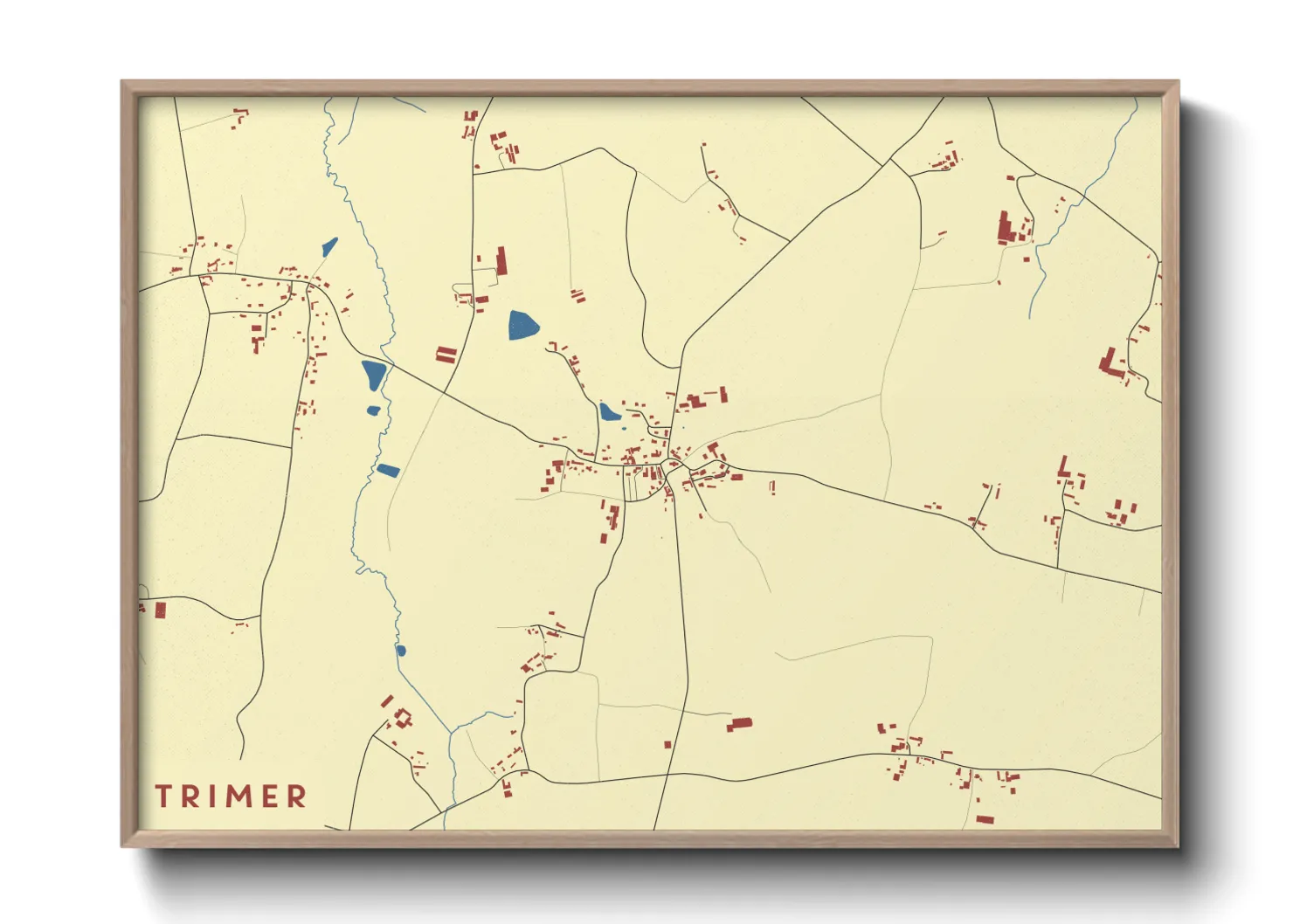 Une affiche de carte sur Trimer