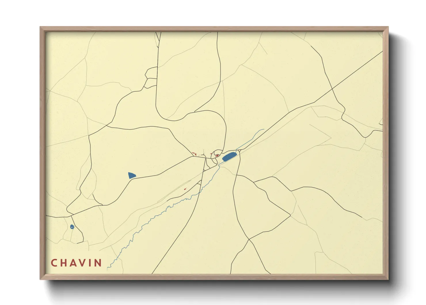 Une affiche de carte sur Chavin