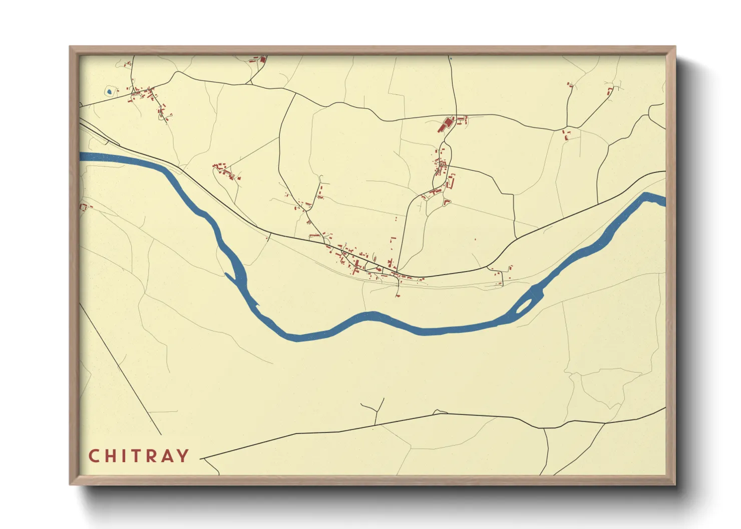 Une affiche de carte sur Chitray