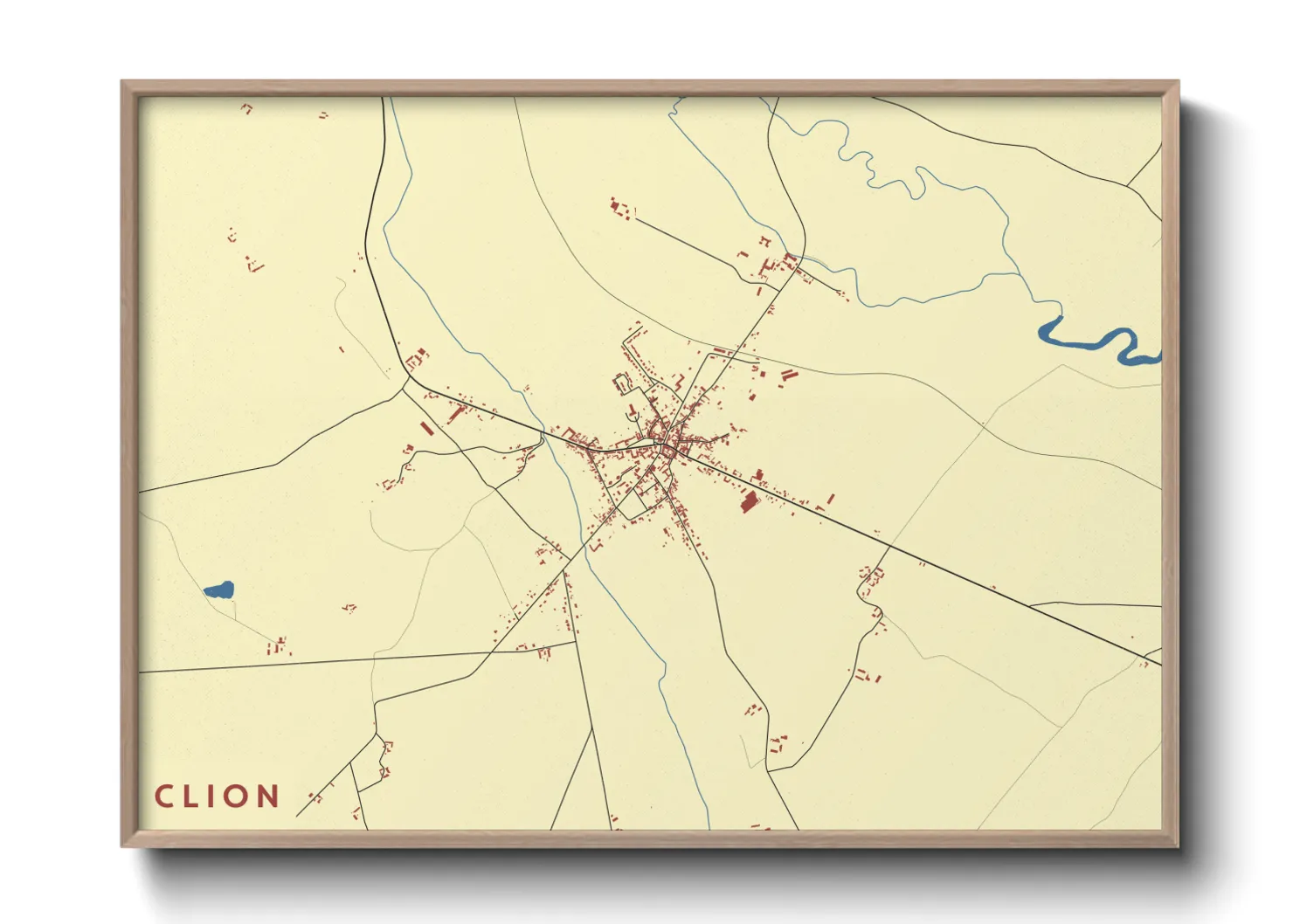 Une affiche de carte sur Clion